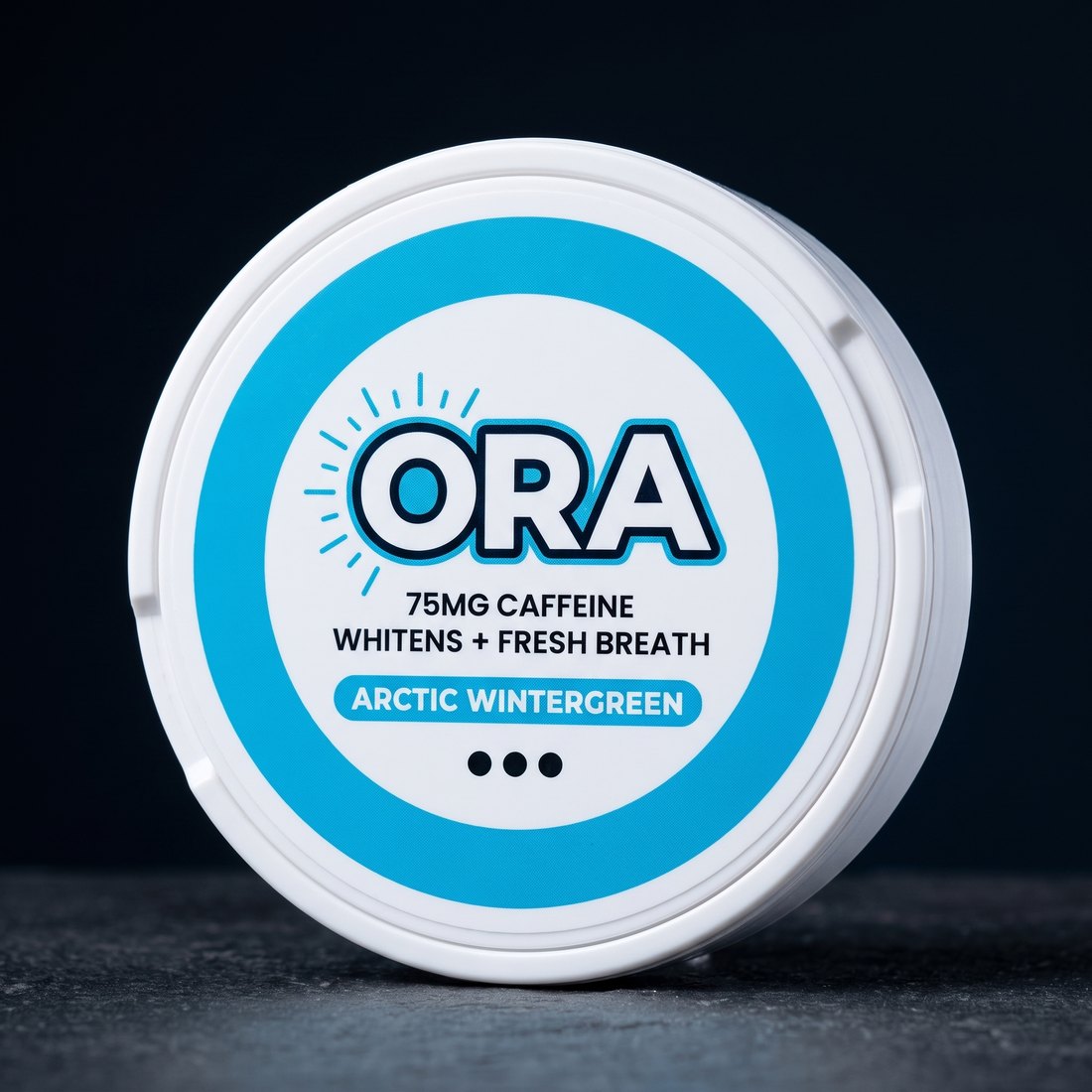 Ora Arctic Wintergreen whitening pouch can